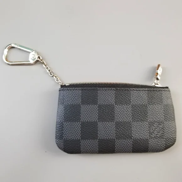 LOUIS VUITTON Key pouch cleft Graphite print/ BRAND NEW - Picture 11 of 16